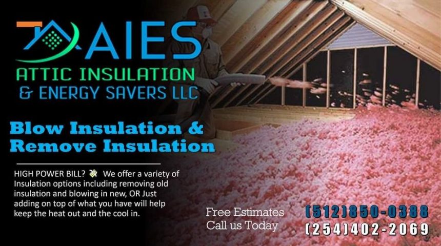 Blow insulation Aies Austin More than reducing your electric bills, blown insulation helps keep your home with a comfortable climate